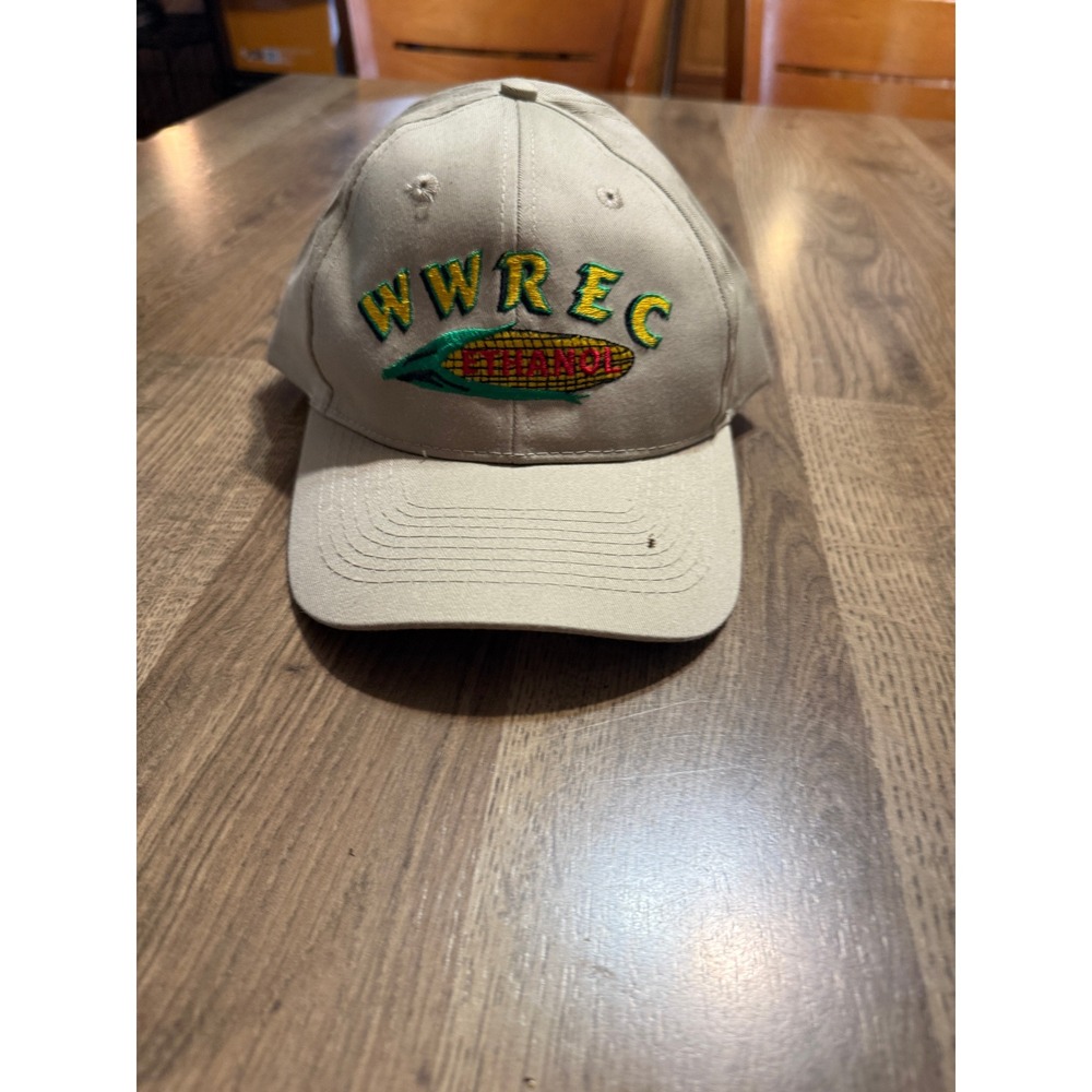 OTTO WWREC Ethanol Mens Size OSFM Tan Baseball Cap Corn Graphic Snapback 19-061